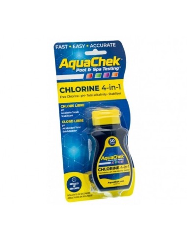 AQUACHECK AMARILLO 4 EN 1 (CL+pH+ALC.+CYS)