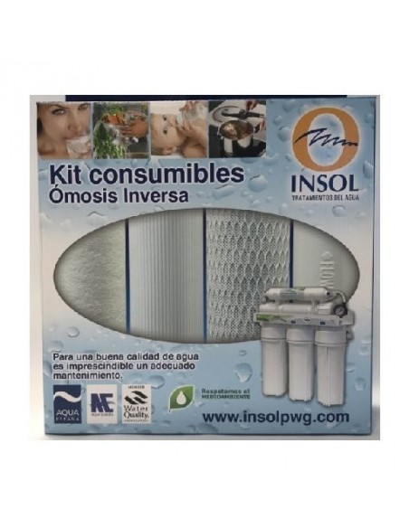 KIT REPUESTO FILTROS (PP5u + GAC + BLOCK + POSTFILTRO)