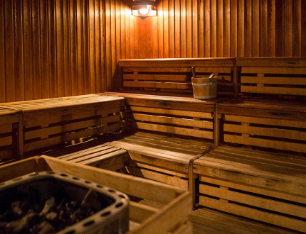 Una sauna por dentro